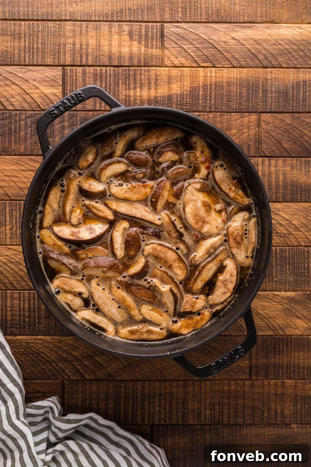 PF Chang's Fiery & Tangy Soup 8 PF Changs Hot And Sour Soup in pot being made