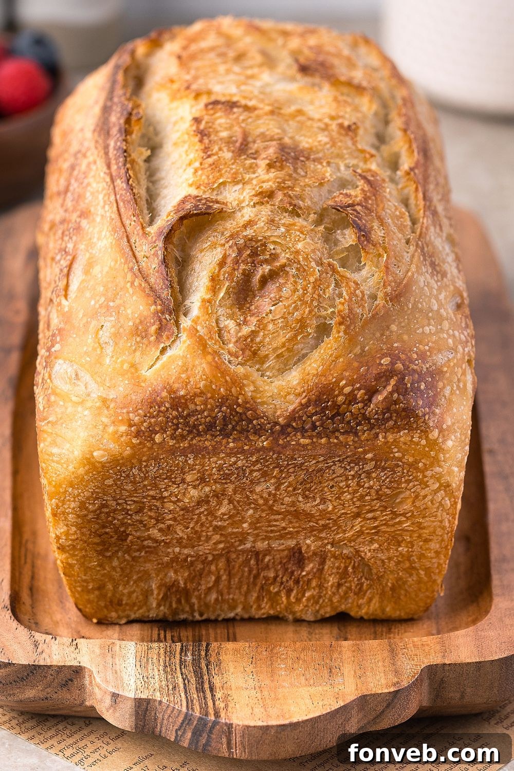 Effortless Homemade Sourdough Perfectly Crusty Always 28 Homemade Sourdough Bread loaf on table
