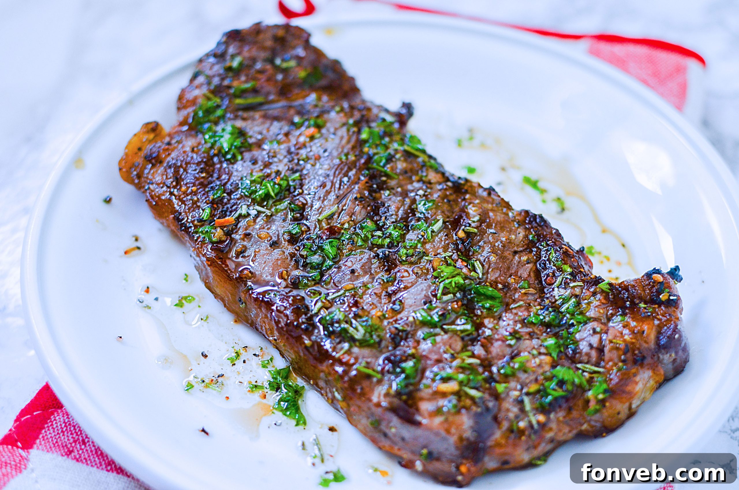 A selection of fresh ingredients for the marinade laid out, including herbs, spices, and liquids, ready to be mixed.
