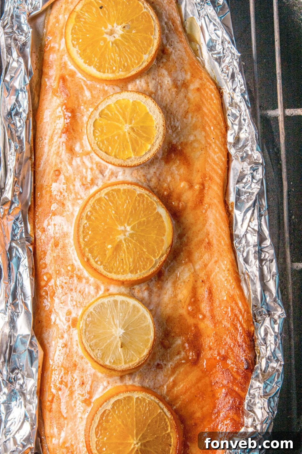 Effortless Honey Mustard Salmon Foil Grill 12 Grilled Honey Mustard Salmon in Foil sitting on a charcoal grill