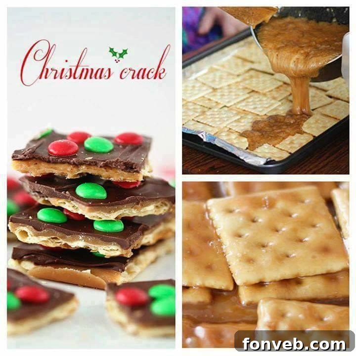 Christmas Crack candy on a baking sheet