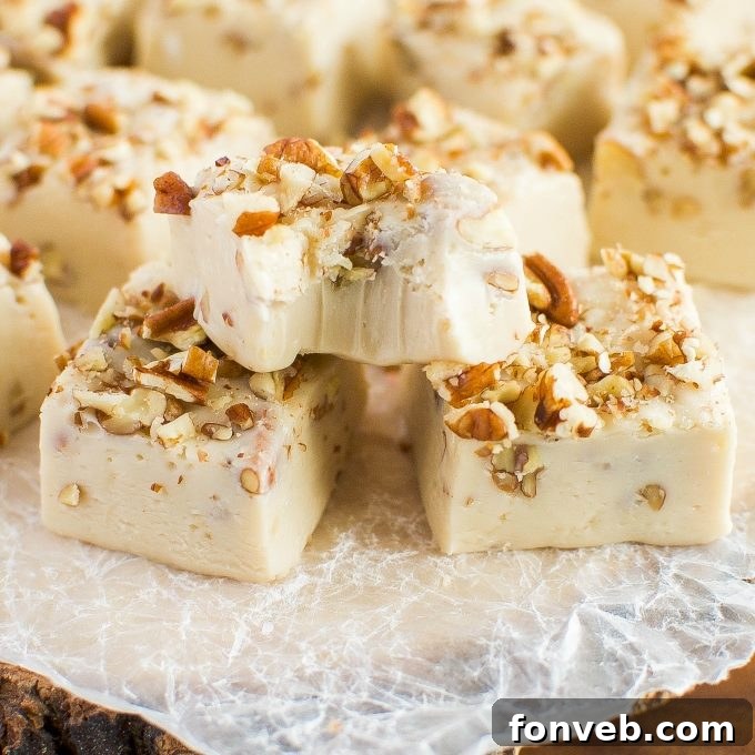 Salted Maple Nut Fudge pieces