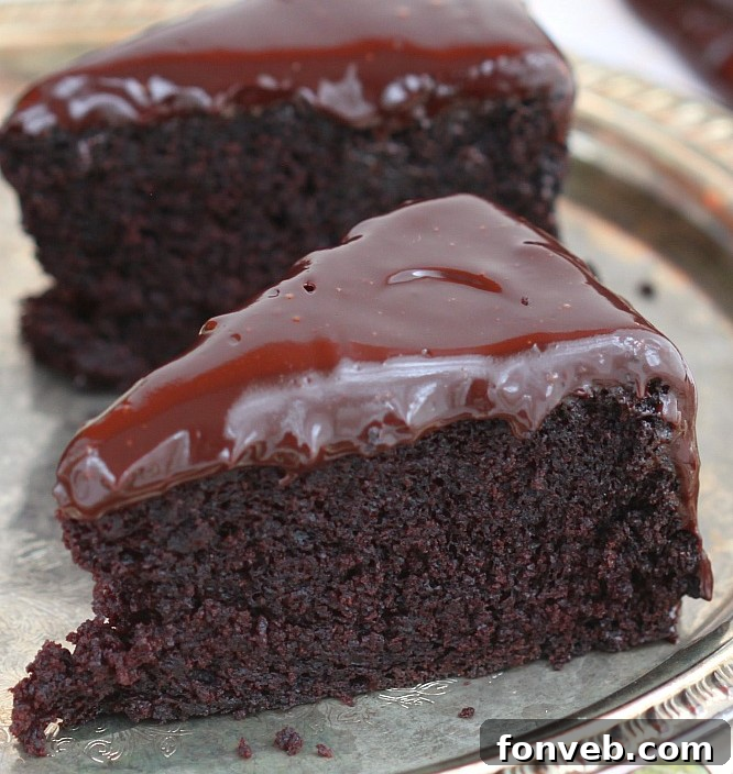 Coffee Chocolate Cake with Coffee Chocolate Ganache