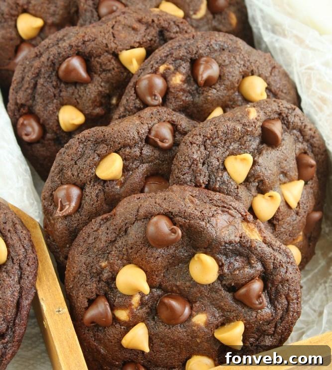 Soft and Chewy Chocolate Peanut Butter Chip Cookies