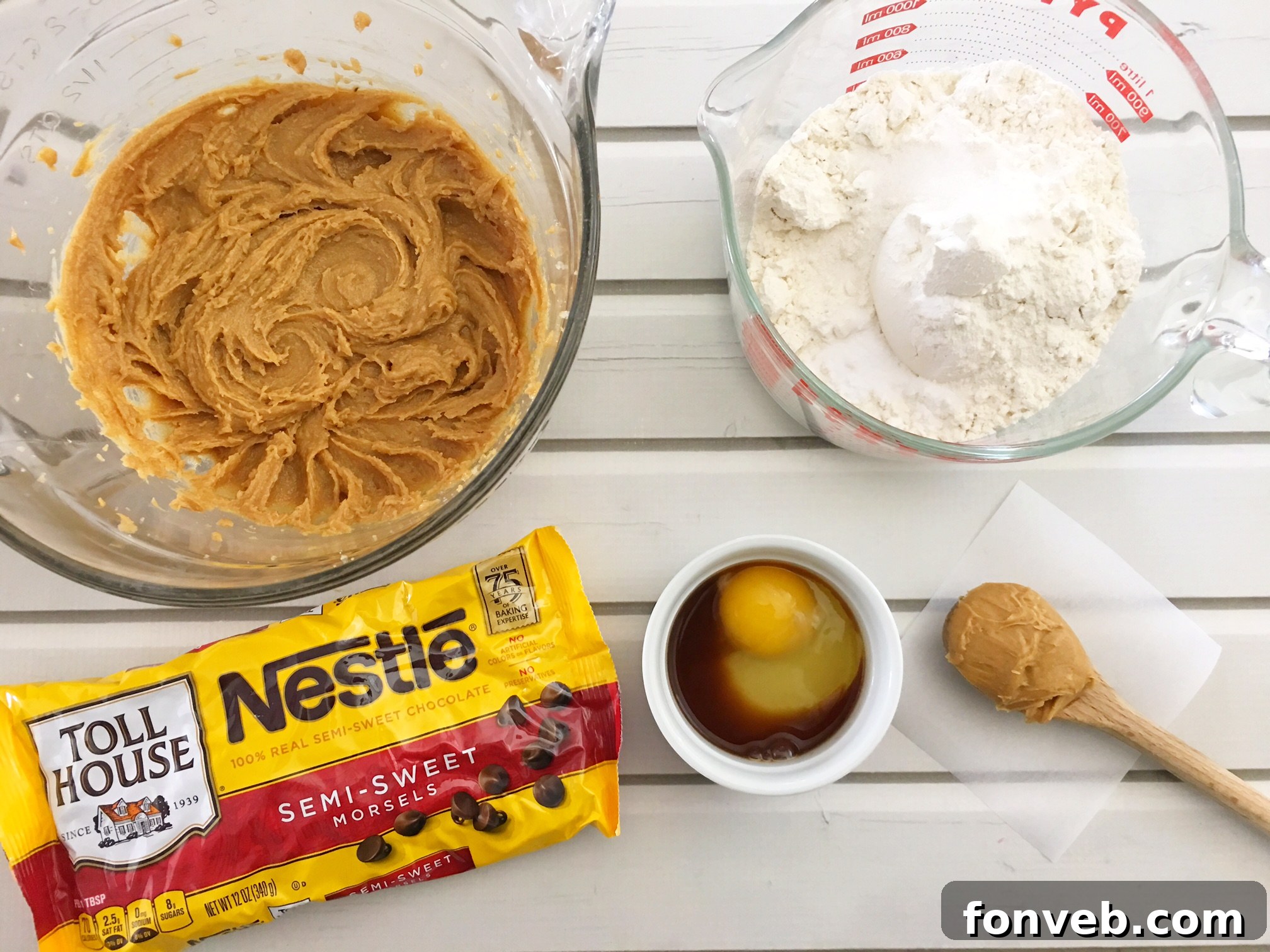 Toll House Velvety Soft Peanut Butter Cookies 3 Close-up of a perfectly soft and chewy peanut butter cookie showing its texture.