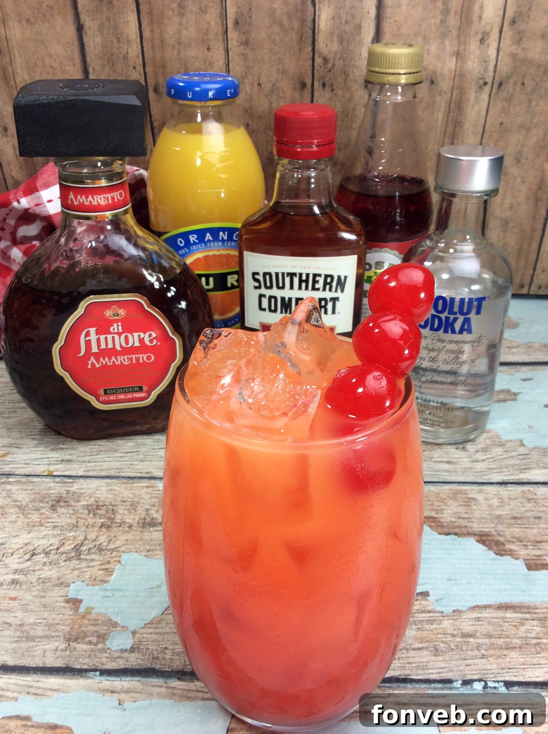 Twilight Tryst 5 Another inviting angle of the 'Take Me to the Bedroom' Cocktail, showcasing its vibrant color and readiness for enjoyment, perfect for social sharing.