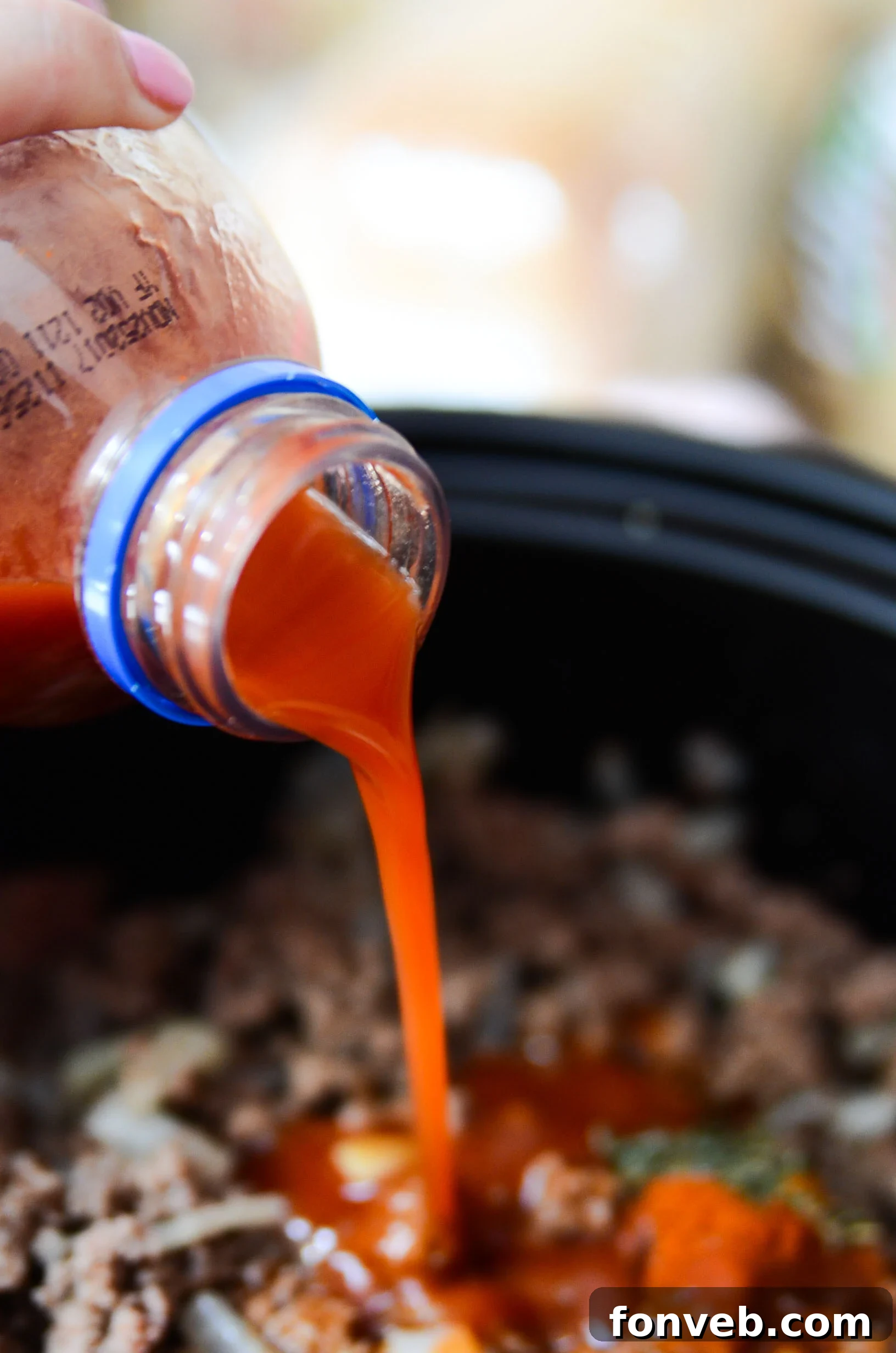 Bowl of Crockpot Cabbage Roll Soup ready to be served