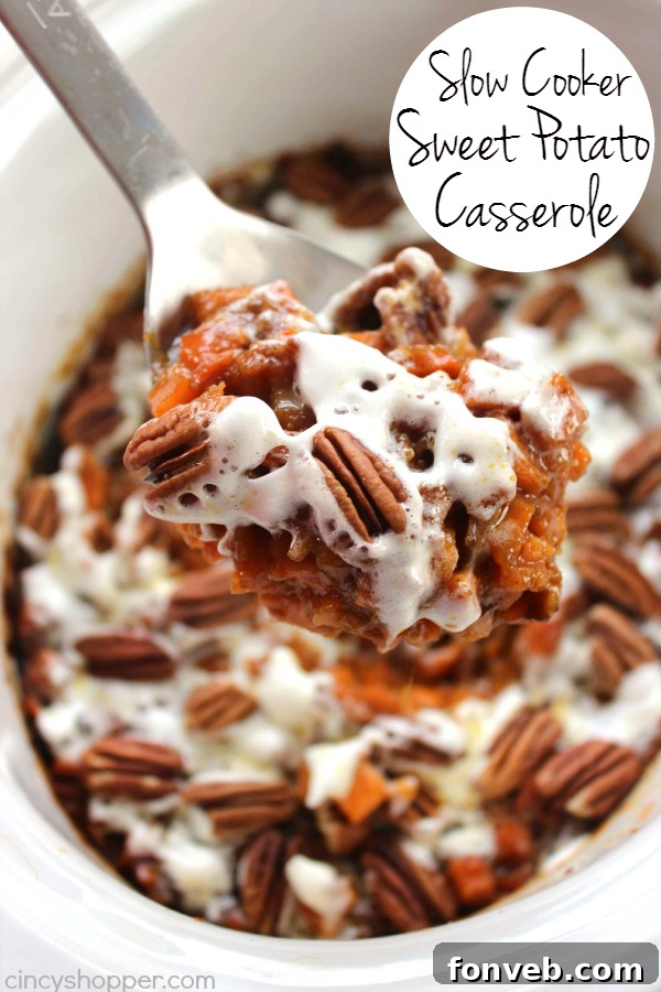Slow Cooker Sweet Potato Casserole