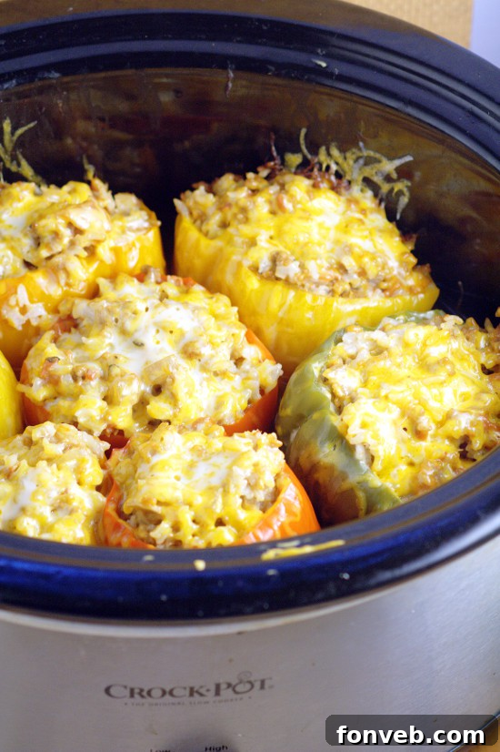 Slow Cooker Stuffed Peppers