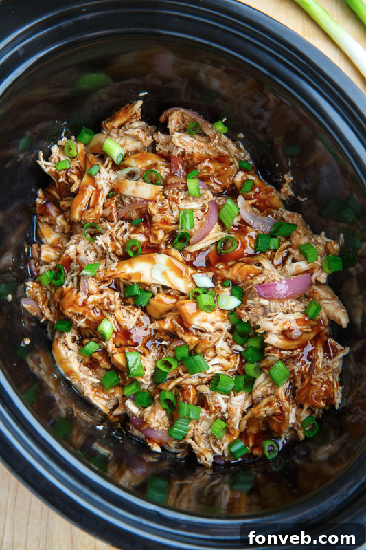 Slow Cooker Honey Garlic Sesame Chicken