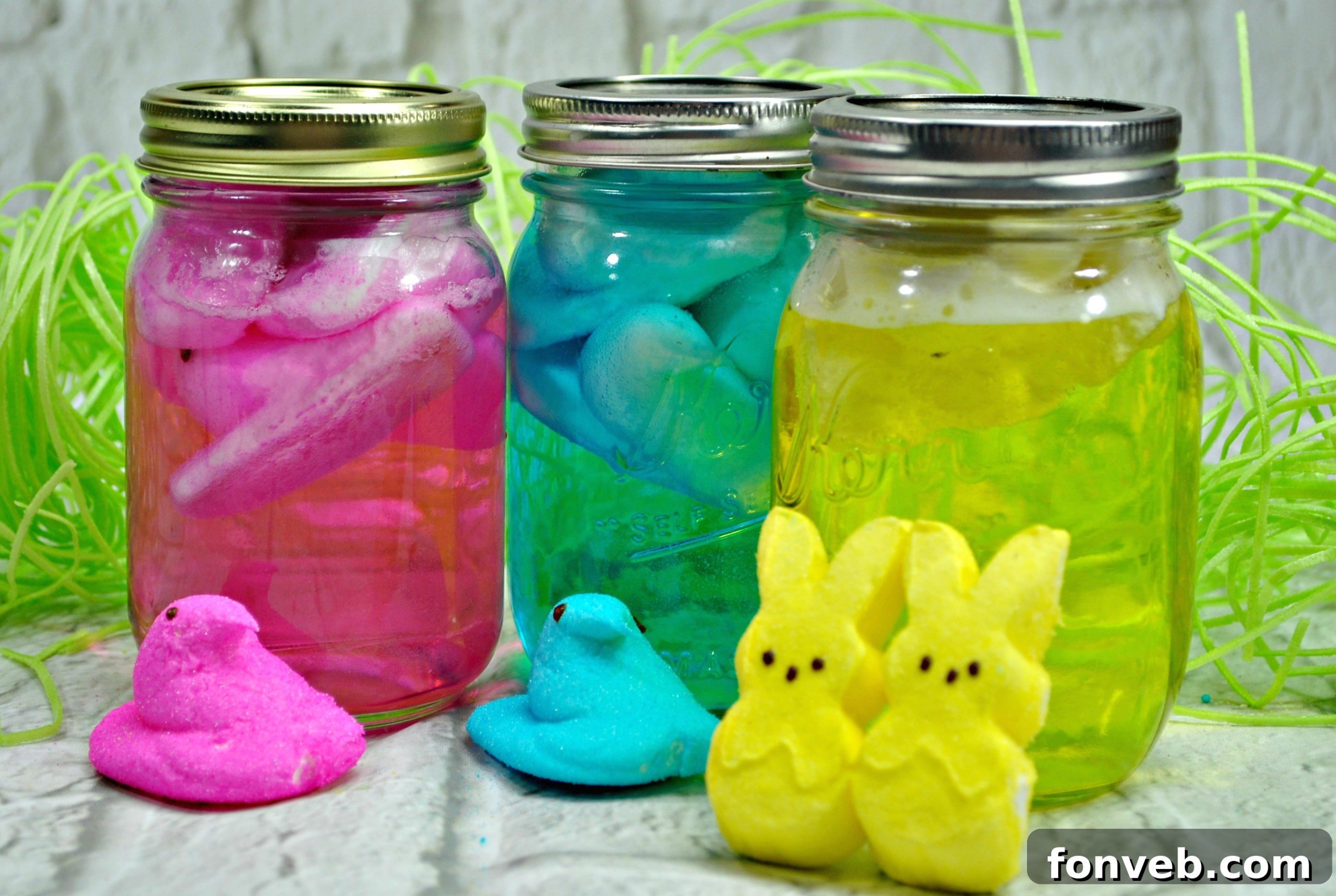 Finished Peeps vodka ready to be served