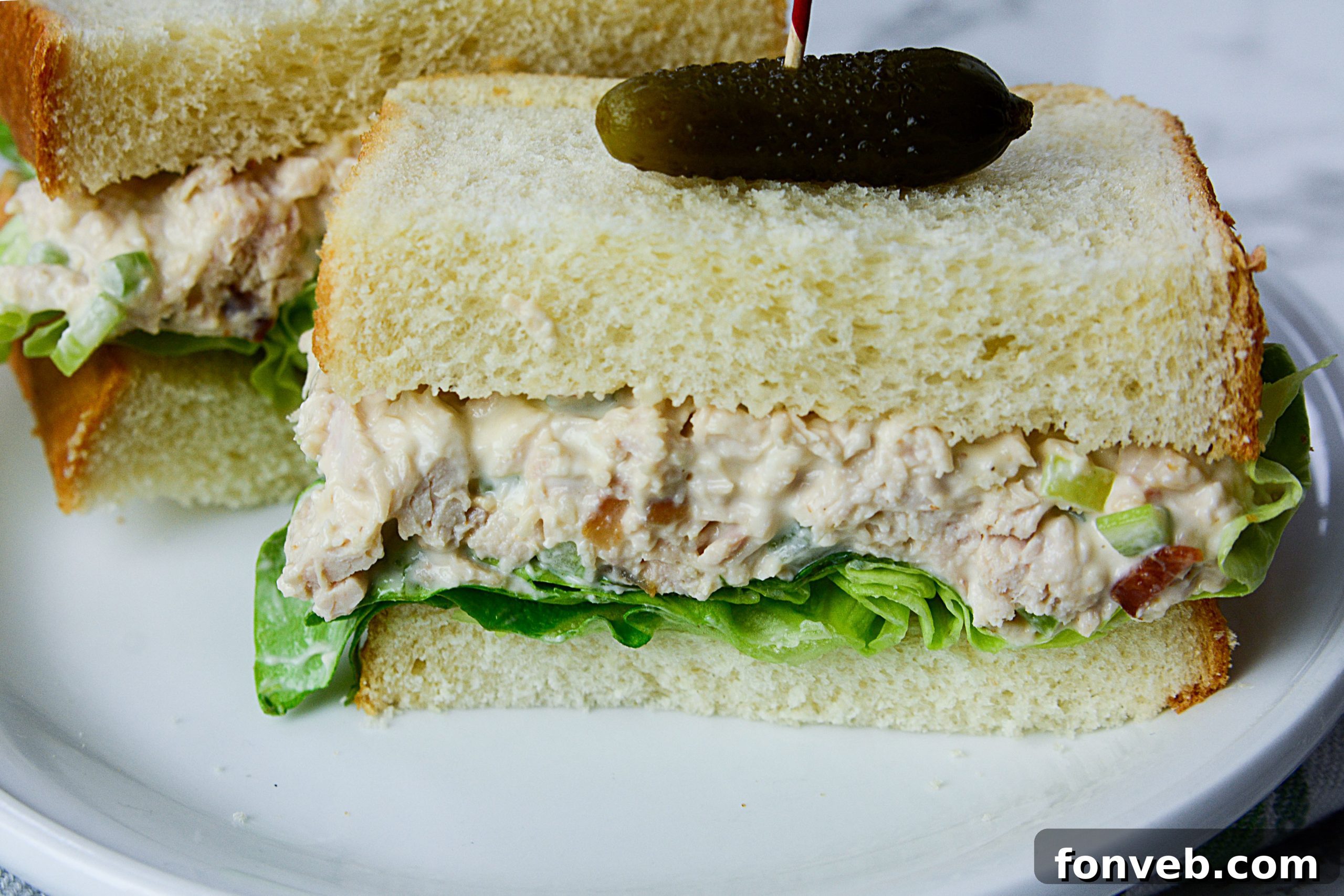 Rotisserie chicken meat shredded for chicken salad