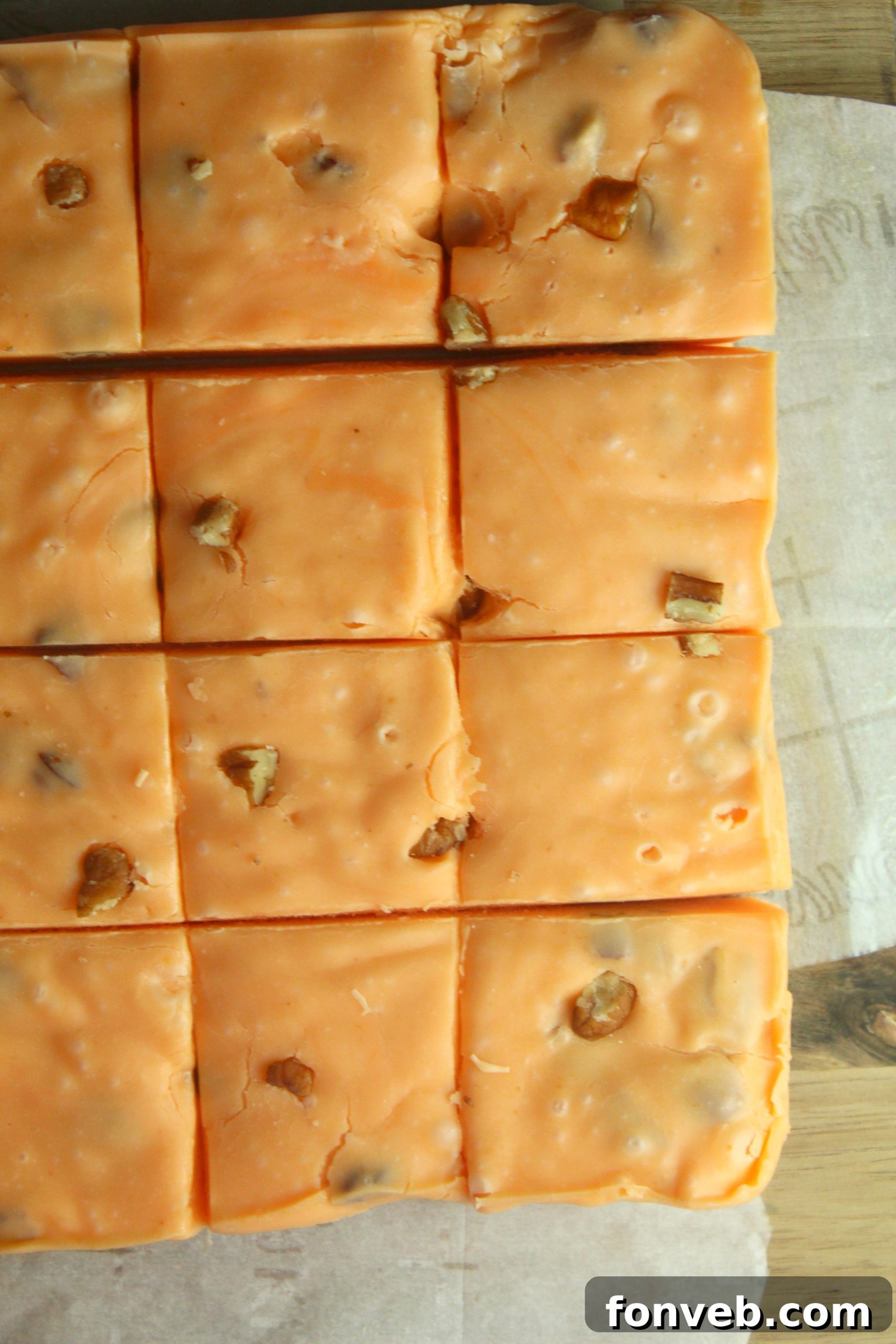 5 Minute No Bake Pumpkin Fudge 5 Ingredients 4 Pumpkin Fudge with added pecans