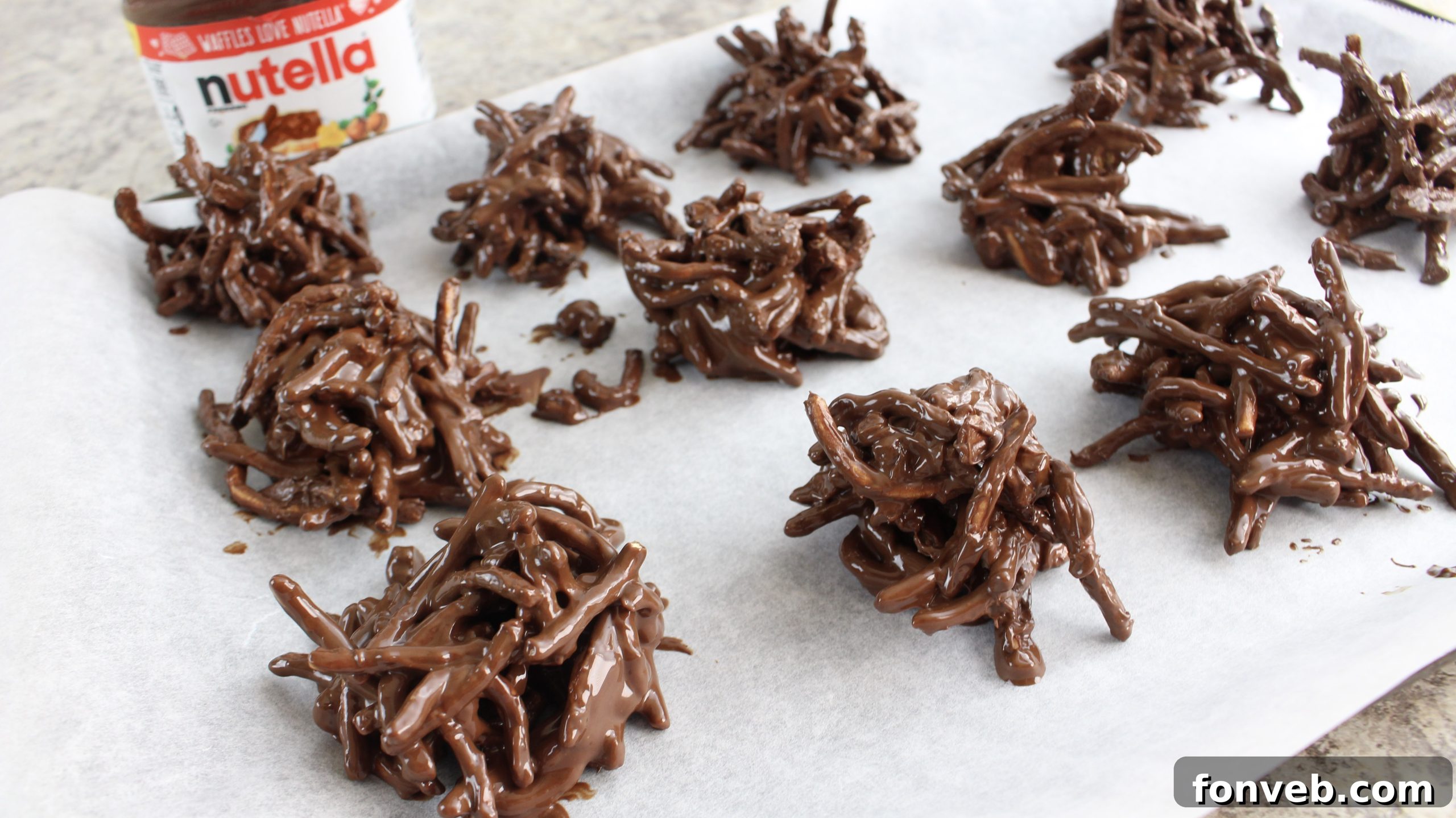 Bowl of chow mein noodles ready for chocolate coating