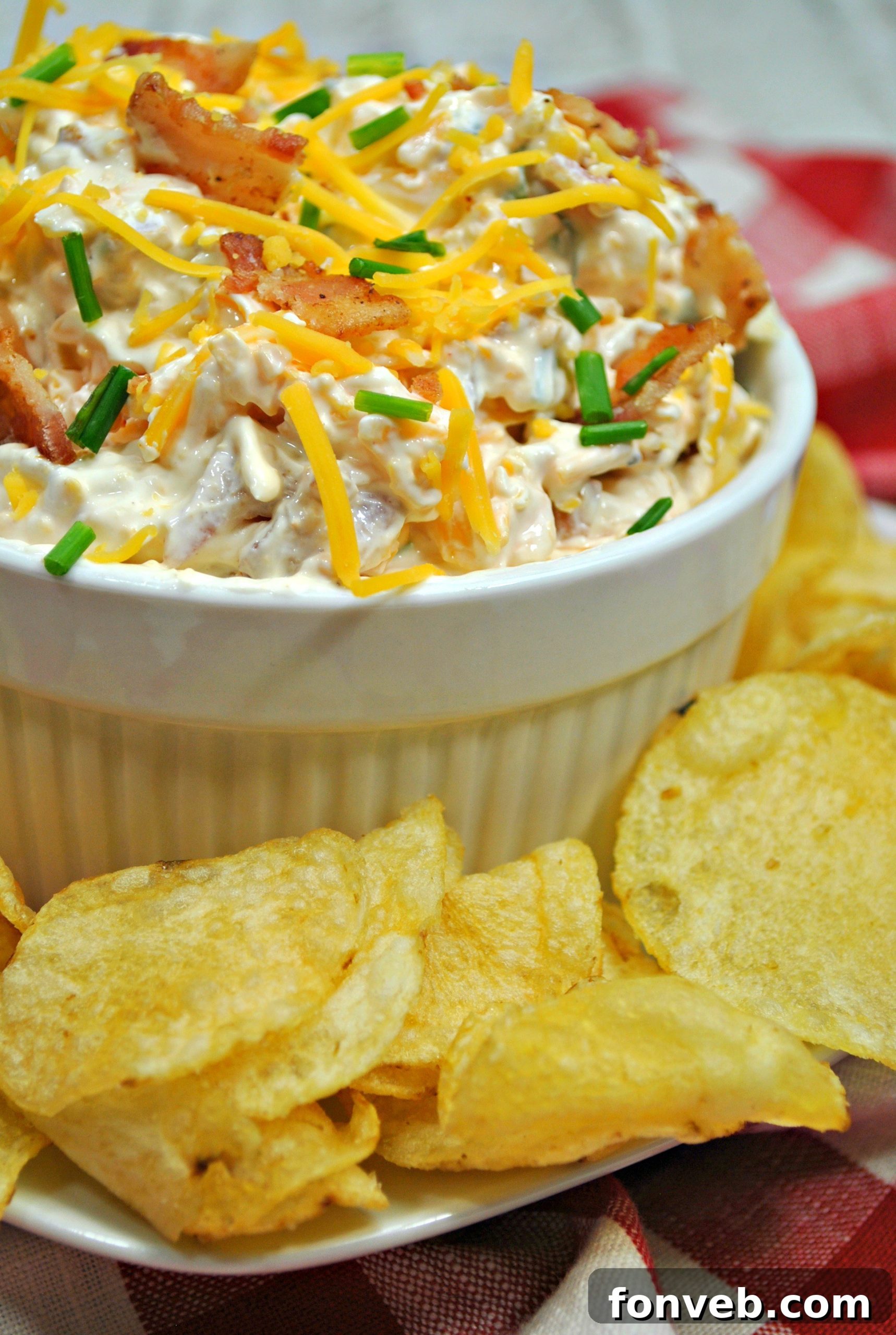 Million Dollar Bacon Dip ready to be served