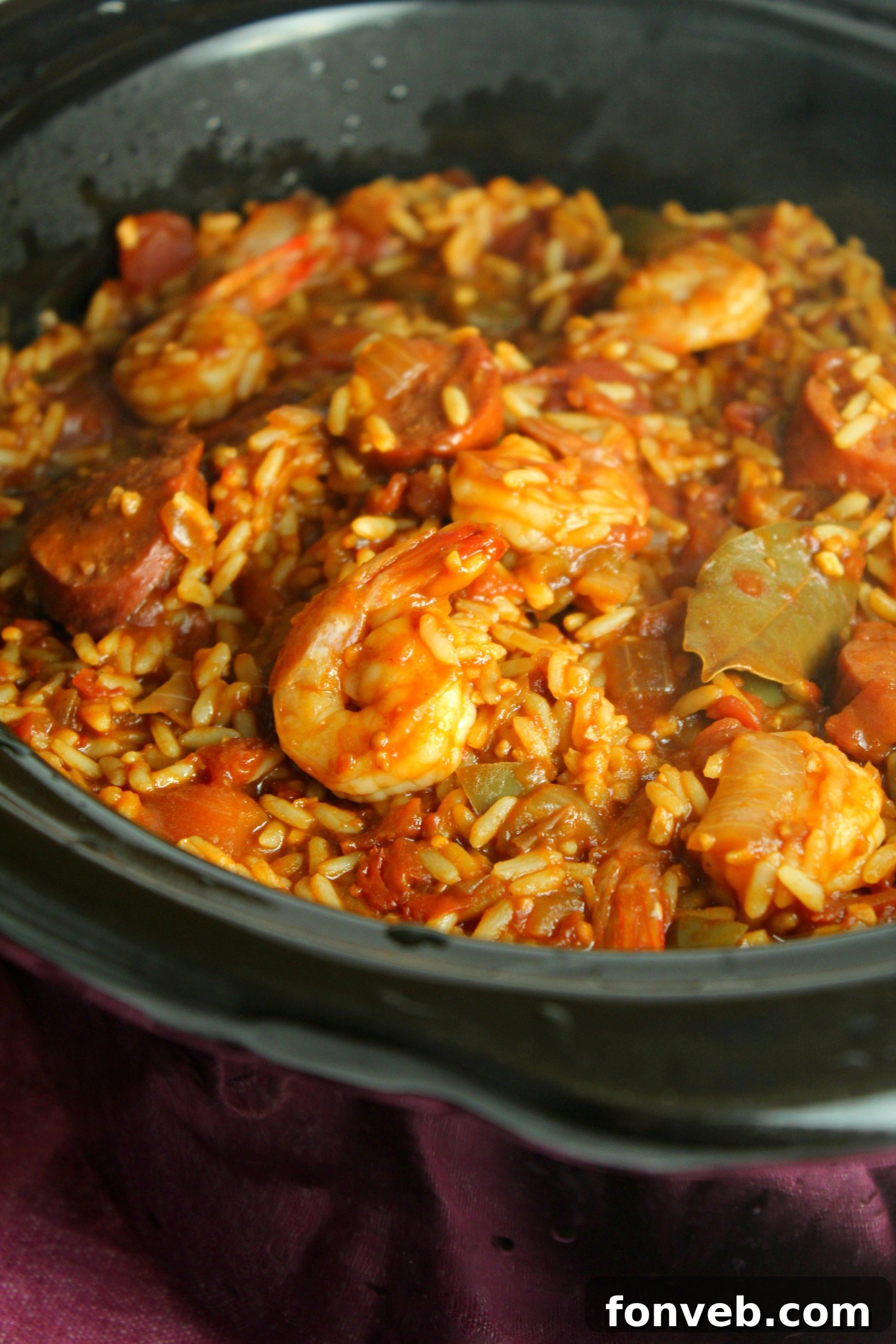 Close-up on sliced sausage, an optional ingredient for Jambalaya