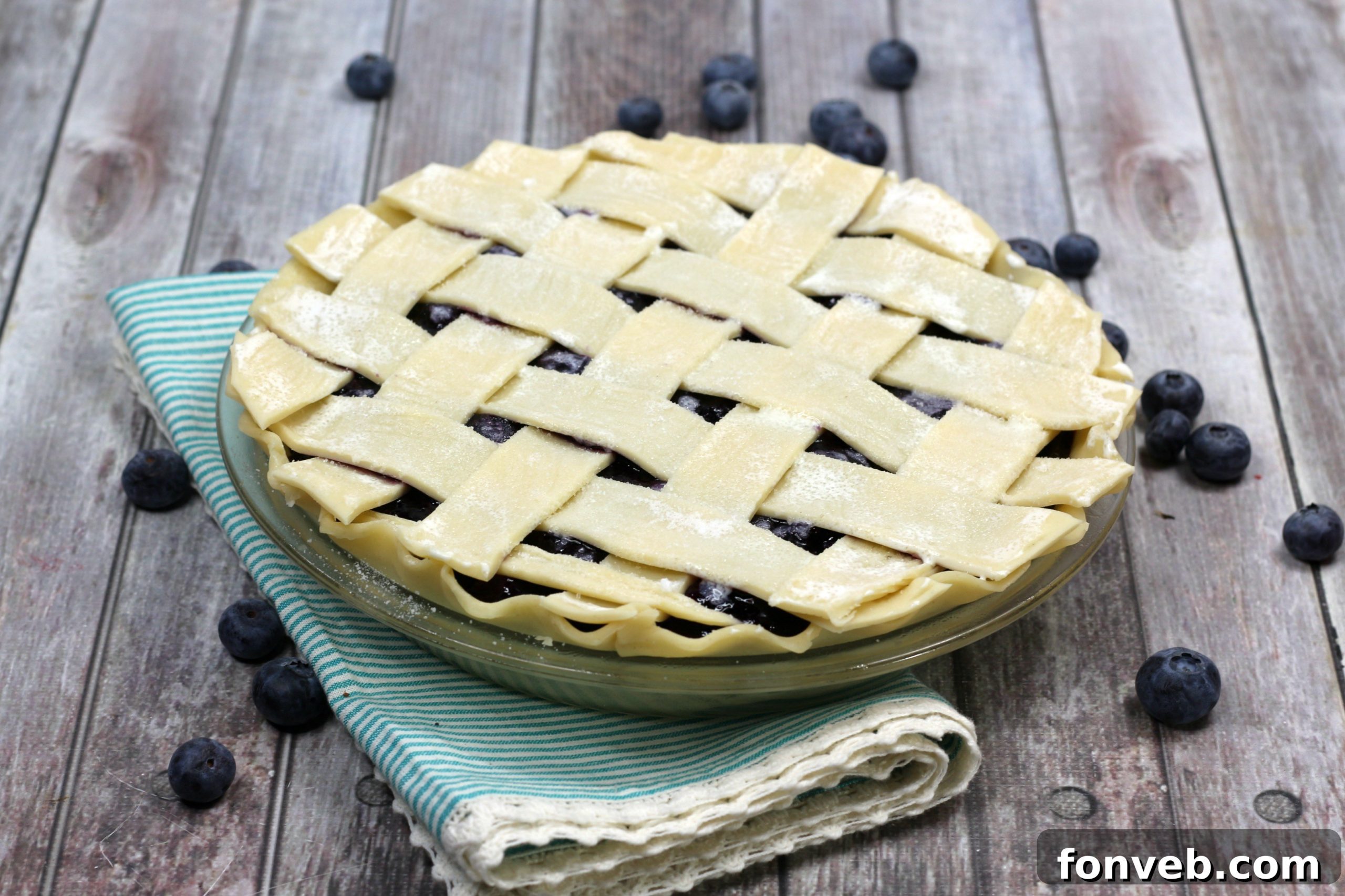 Bursting Blueberry Bliss 9 Blueberry pie cooling on a wire rack
