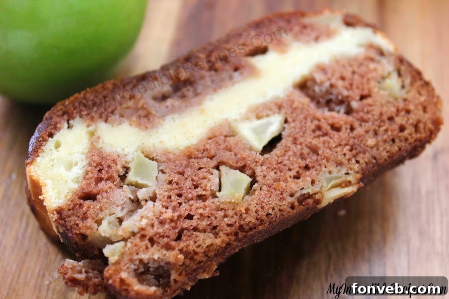 Delicious Cream Cheese Stuffed Apple Pie Bread, golden brown and perfectly baked