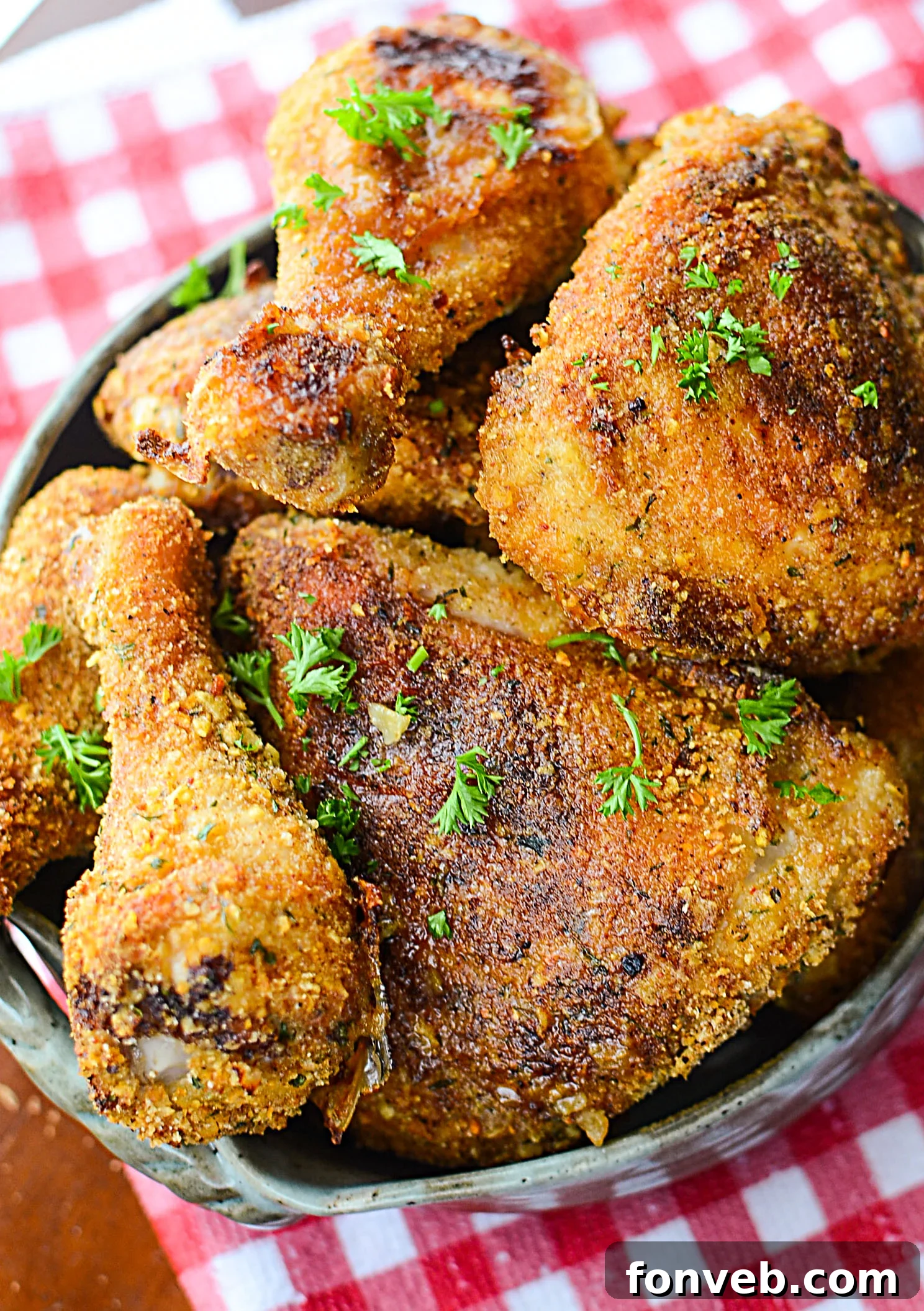 Crispy Taco Fried Chicken on a baking sheet