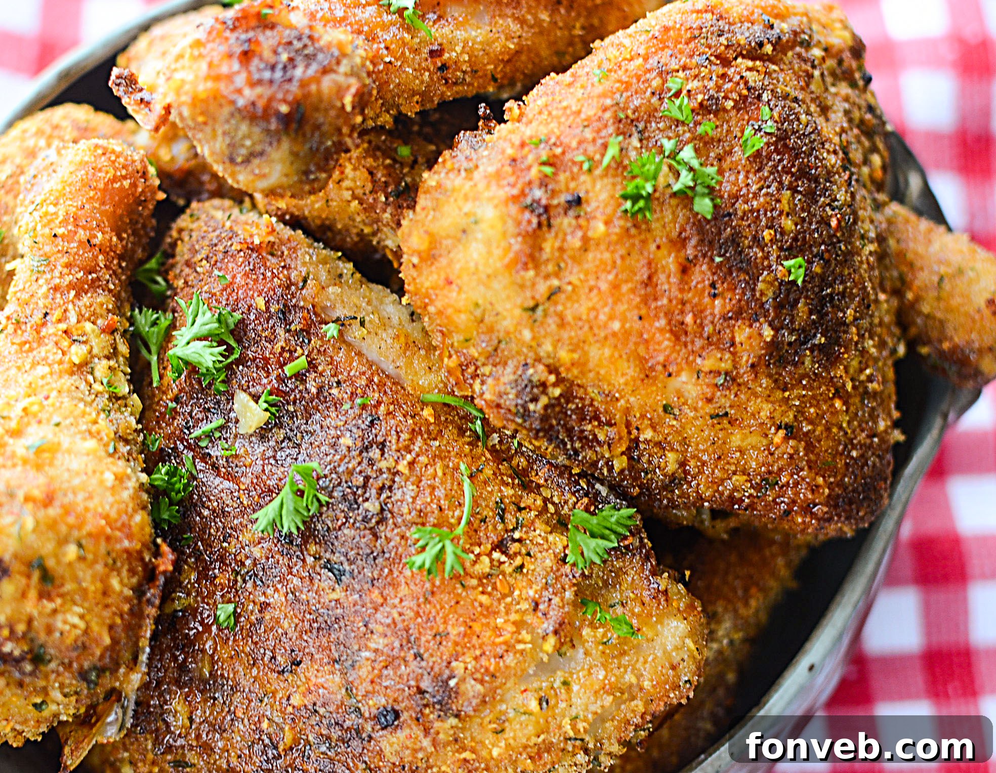 Delicious Taco Fried Chicken close-up