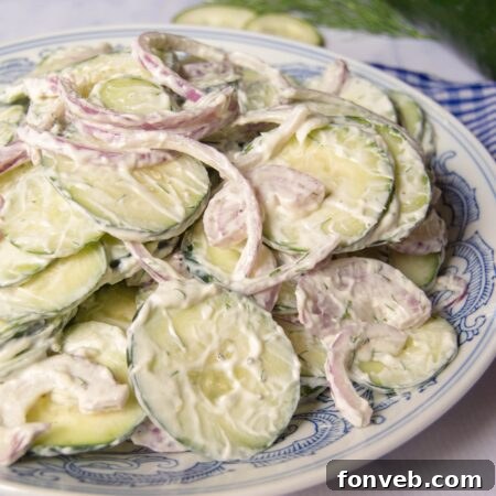 Creamy Cucumber Salad