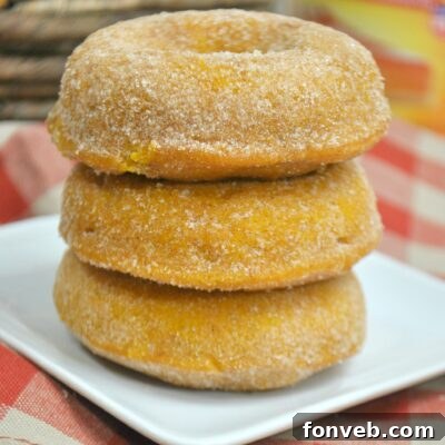 Small image of a finished pumpkin spice donut