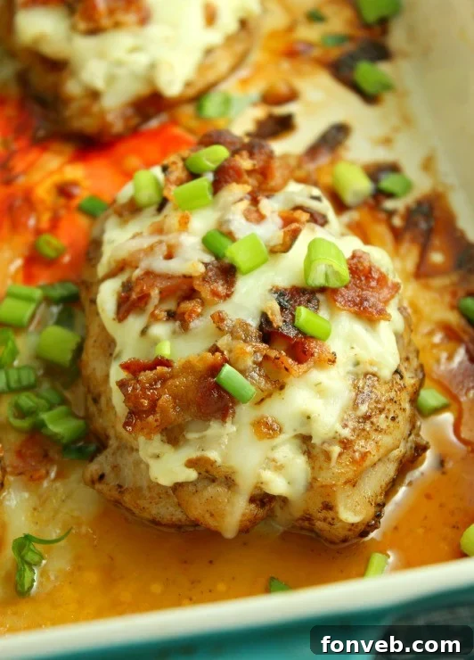 Delicious Smothered Crack Chicken in a baking dish