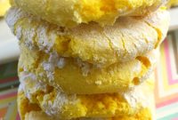 Zesty Lemon Crinkle Cookies
