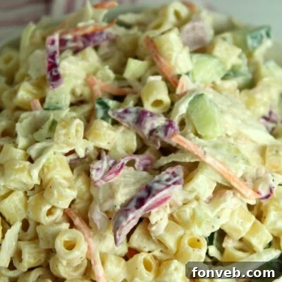 Coleslaw Pasta Salad - Recipe Image