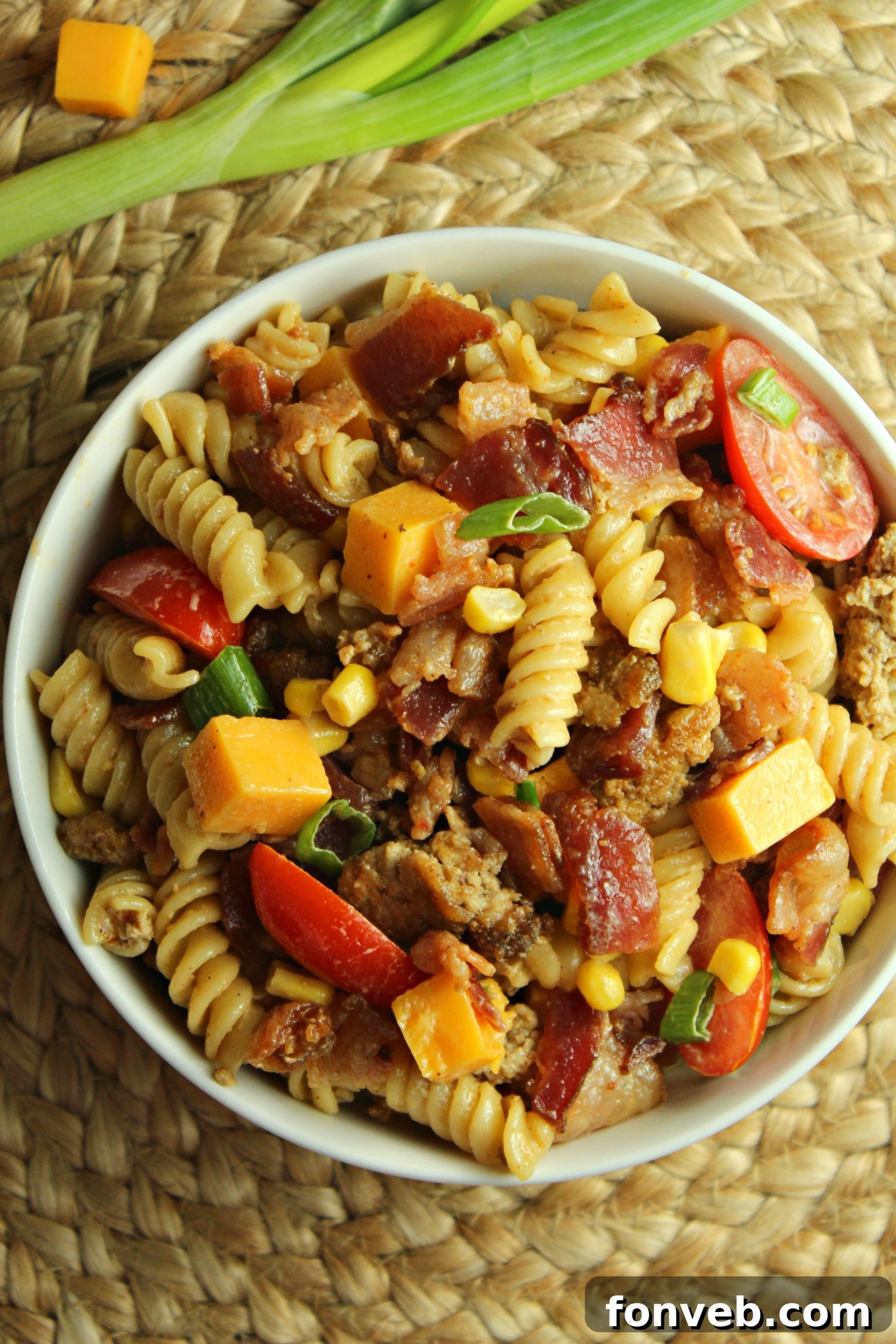 Cooling rotini pasta for a perfect pasta salad texture