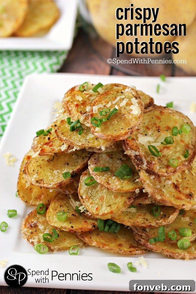 Crispy Parmesan Potatoes from Spend With Pennies