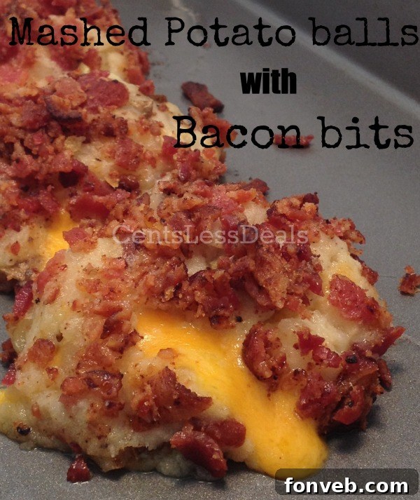 Loaded Mashed Potato Balls with Bacon, a fun appetizer