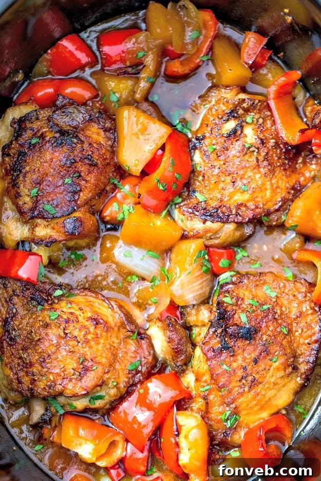 Delicious Slow Cooker Hawaiian Pineapple Chicken