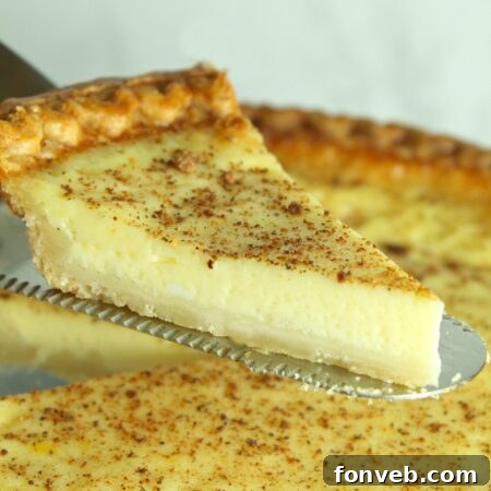 Old Fashioned Cream Custard Pie