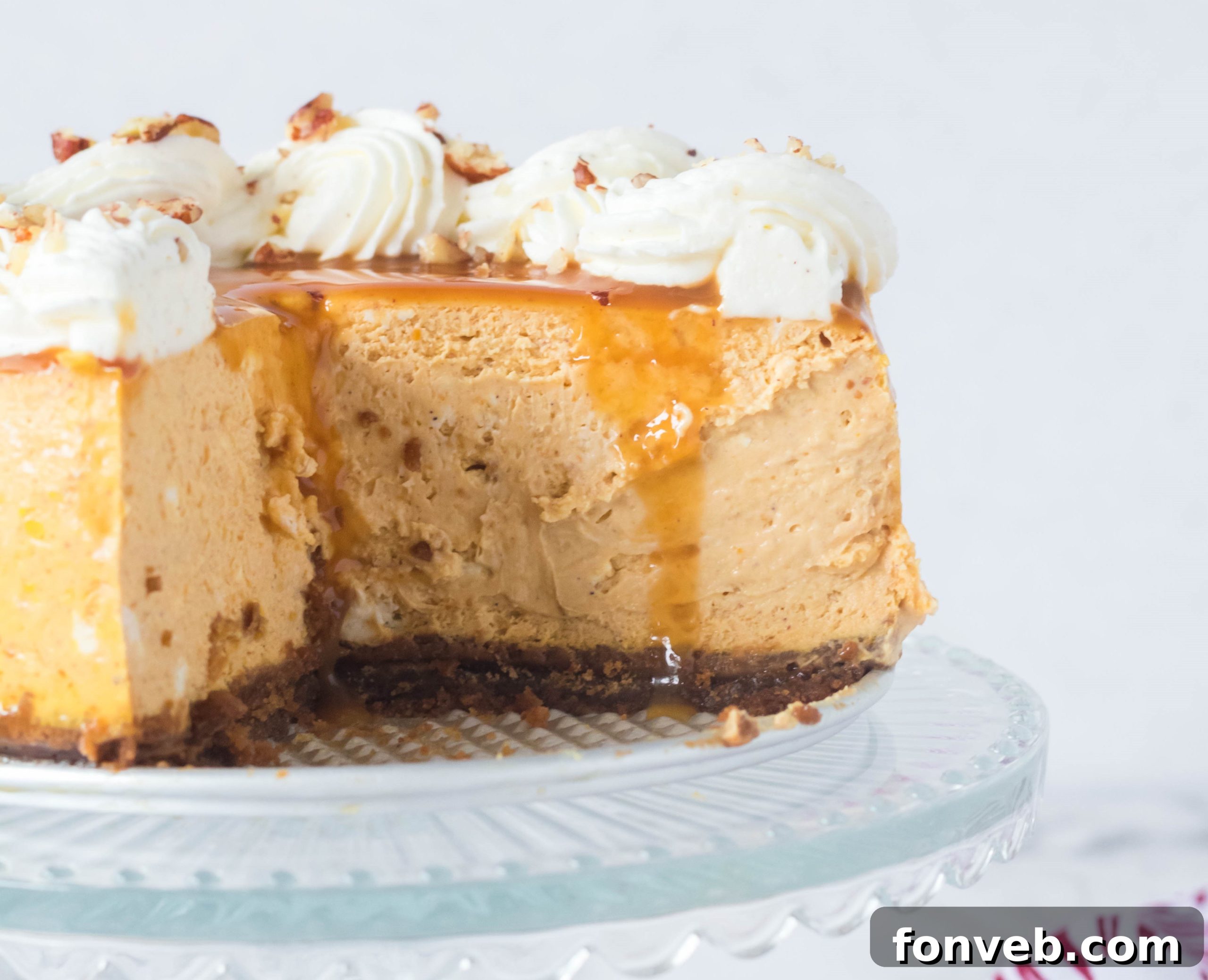 Instant Pot Pumpkin Cheesecake cooling